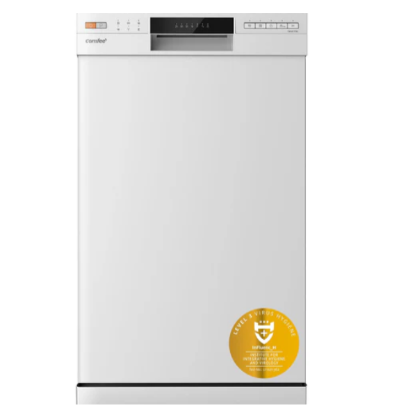 COMFEE'   Freestanding   Dishwasher   CDWEF1034BW-UK   45cm   Width,   Slimline   Dishwasher   with   10   place   settings