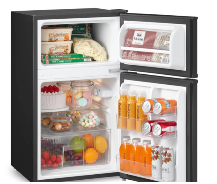 COMFEE'   RCT87BL2(E)   Under   Counter   Fridge   Freezer,   87L   Double   Door   Small   Fridge   Freezer   with   Light